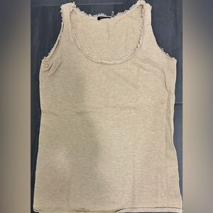 MAGASCHONI beautiful tan tank. Size S.